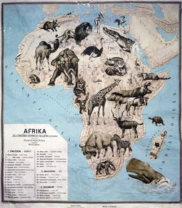 Mappa degli animali in Africa